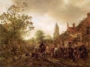 Ostade, Isaack Jansz. van The Halt at the Inn oil painting artist